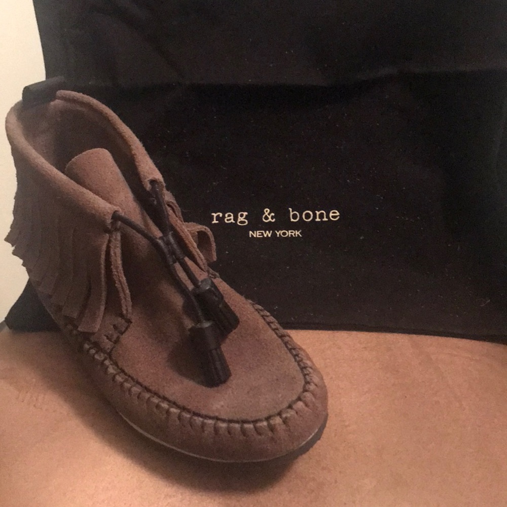 Rag & Bone Taupe Ankle Boots